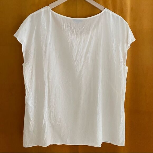 Escada Ivory Silk Semi-Sheer Top - Picture 2 of 4